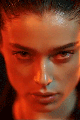 In Studio Fire Eyes Model AI Hybrid Production Company 2
